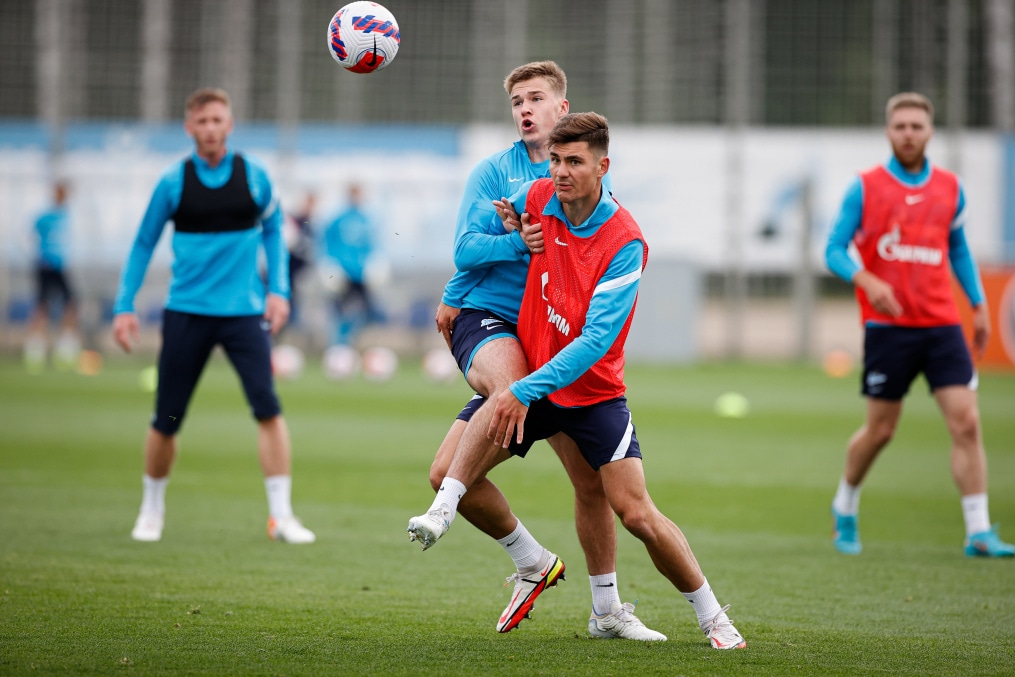 «Газпром» — тренировочные сборы в Петербурге: 17 июня, утренняя тренировка