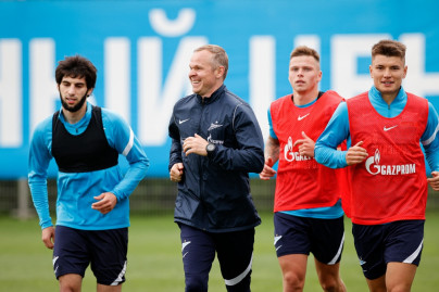 «Газпром» — тренировочные сборы в Петербурге: 17 июня, утренняя тренировка