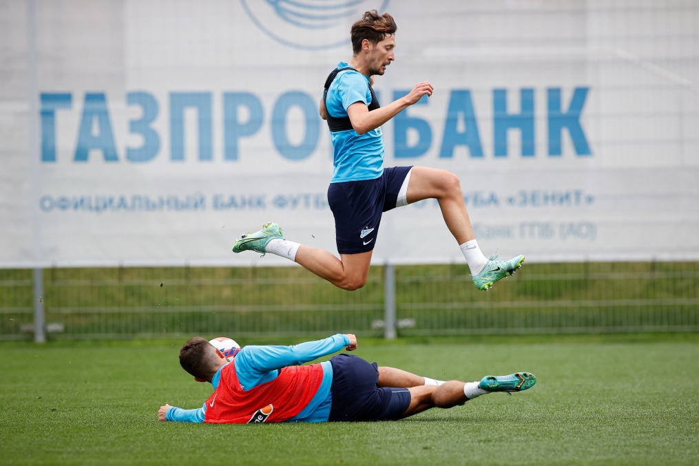 «Газпром» — тренировочные сборы в Петербурге: 17 июня, утренняя тренировка