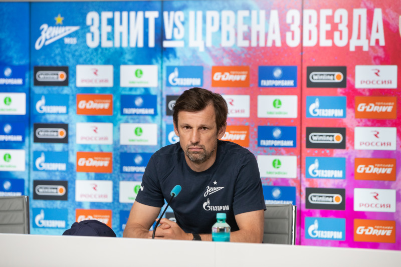 Пресс-конференция «Зенита» перед матчем с «Црвеной Звездой».