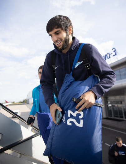 Основной состав «Зенита» в Пулково перед вылетом в Самару