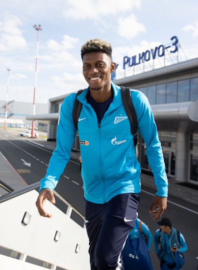 Основной состав «Зенита» в Пулково перед вылетом в Самару