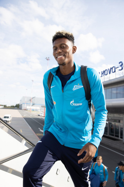 Основной состав «Зенита» в Пулково перед вылетом в Самару