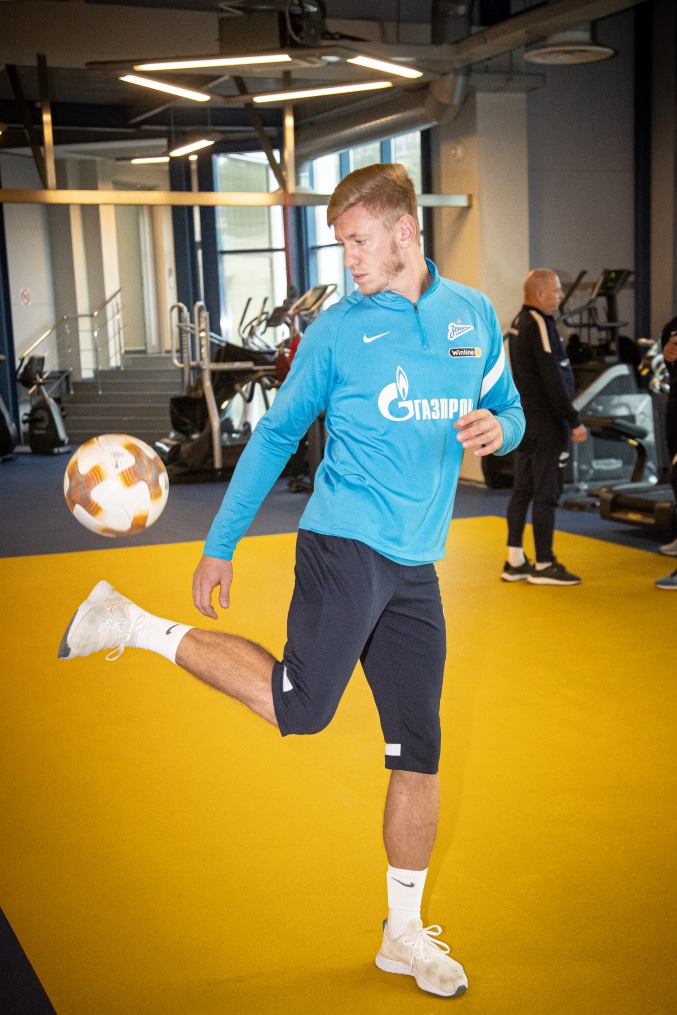 Тренировка основного состава «Зенита» после короткого перерыва