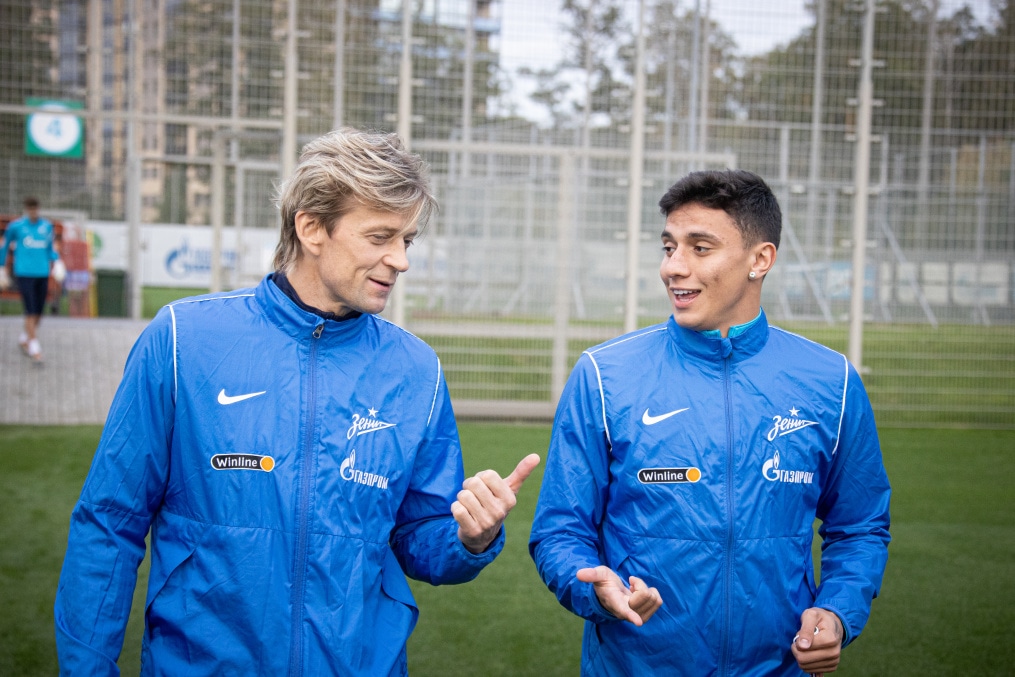 Тренировка основного состава «Зенита» после короткого перерыва