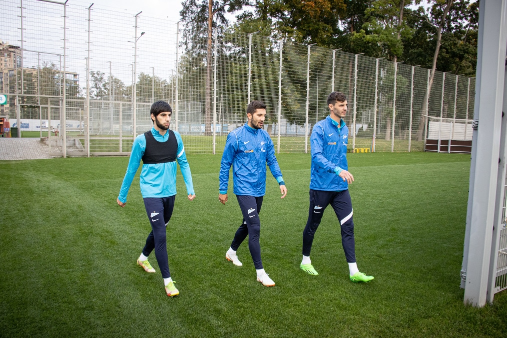 Тренировка основного состава «Зенита» после короткого перерыва