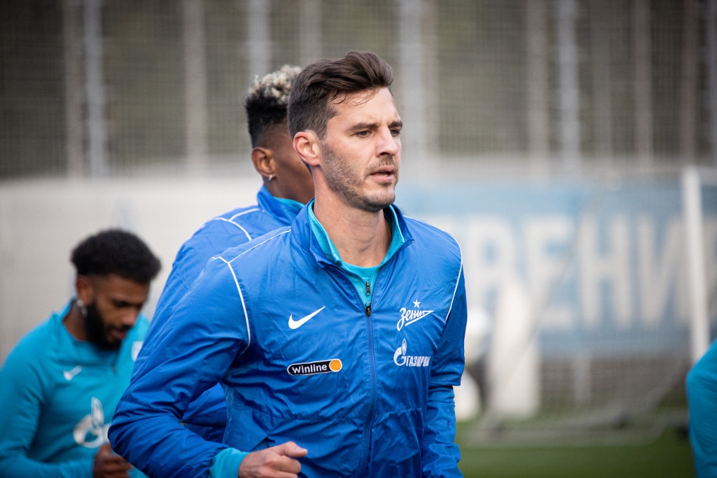 Тренировка основного состава «Зенита» после короткого перерыва