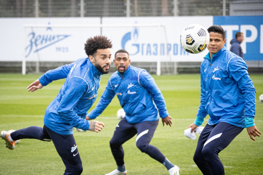 Тренировка основного состава «Зенита» после короткого перерыва