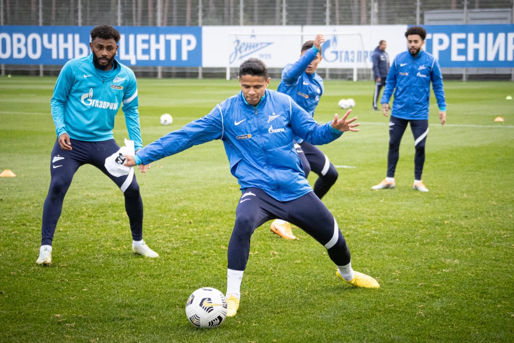 Тренировка основного состава «Зенита» после короткого перерыва