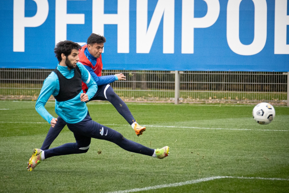 Тренировка основного состава «Зенита» после короткого перерыва