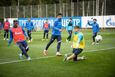 Тренировка основного состава «Зенита» после короткого перерыва