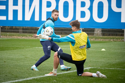Тренировка основного состава «Зенита» после короткого перерыва