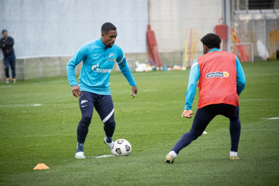 Тренировка основного состава «Зенита» после короткого перерыва