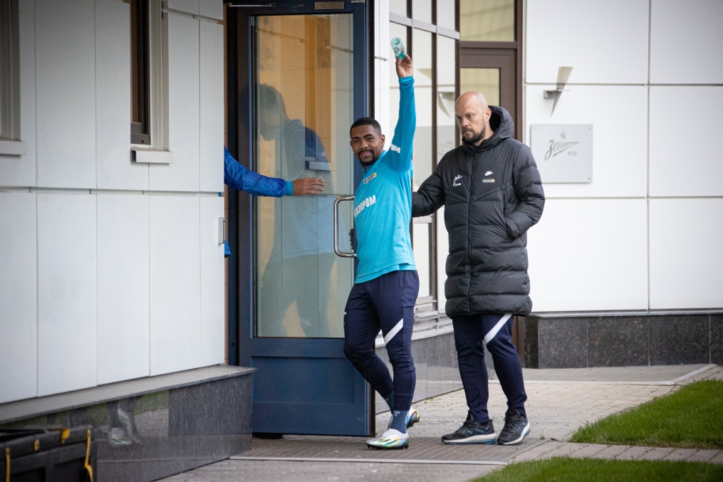 Тренировка основного состава «Зенита» после короткого перерыва