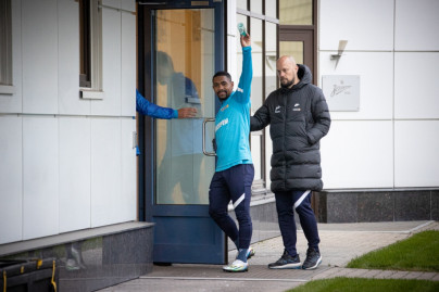 Тренировка основного состава «Зенита» после короткого перерыва