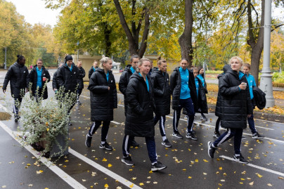 Прогулка женской команды «Зенит» перед матчем с «Локомотивом»