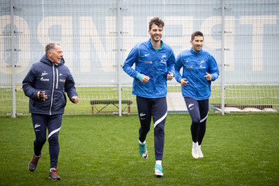 Открытая тренировка «Зенита» перед матчем с «Факелом»