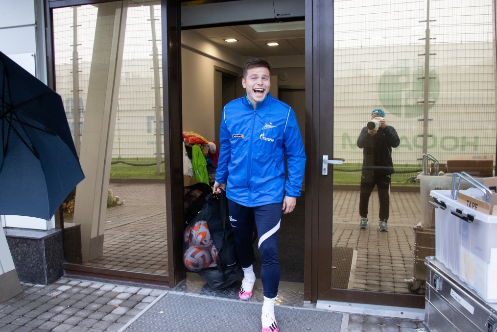 Тренировка «Зенита» перед матчем с «Крыльями Советов»