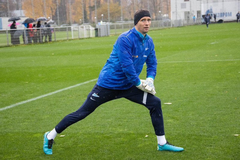 Тренировка «Зенита» перед матчем с «Крыльями Советов»