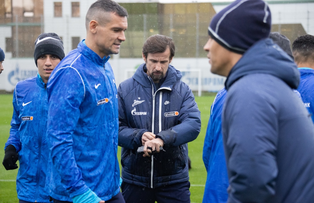 Тренировка «Зенита» перед матчем с «Крыльями Советов»