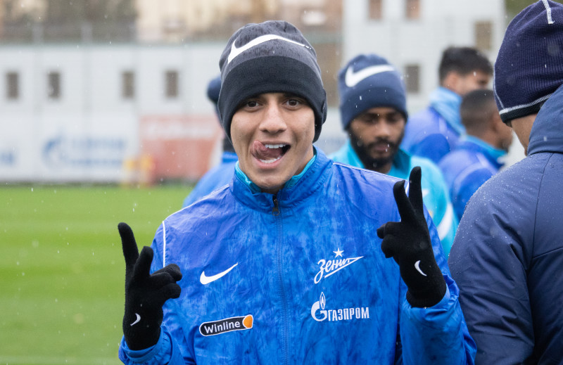 Тренировка «Зенита» перед матчем с «Крыльями Советов»