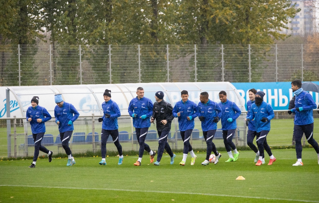 Тренировка «Зенита» перед матчем с «Крыльями Советов»