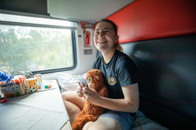 Поездка женской команды на поезде в Ростов