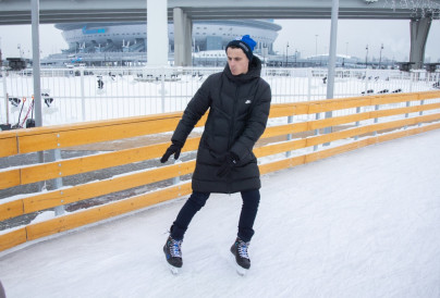 Команда «Зенит»-м на катке у Флагштока