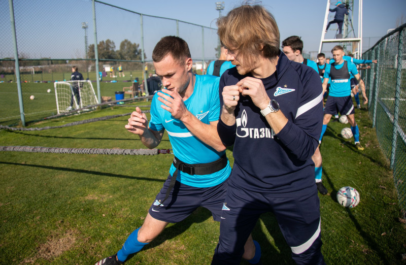 «Газпром»-тренировочные сборы «Зенита»-м в Турции: 25 января, утренняя тренировка