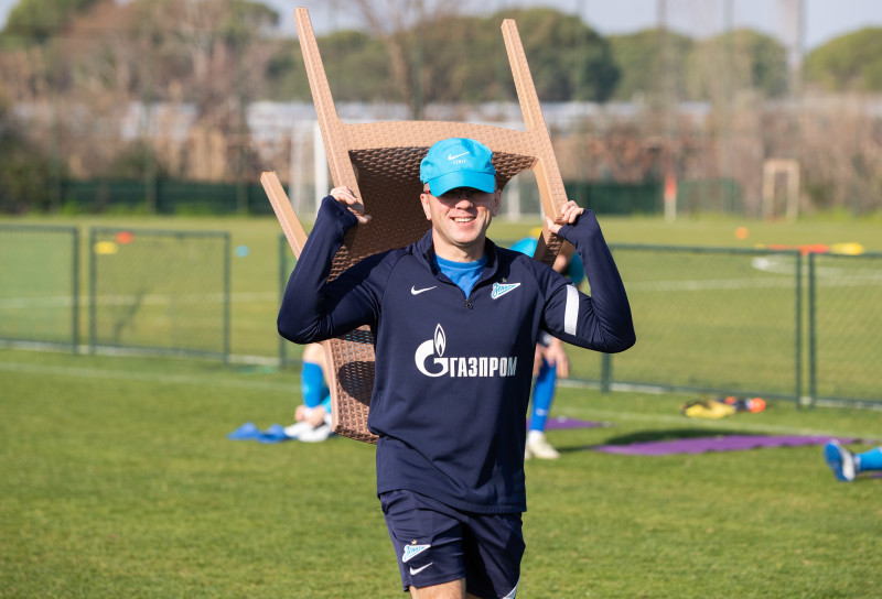 «Газпром»-тренировочные сборы «Зенита»-м в Турции: 25 января, утренняя тренировка