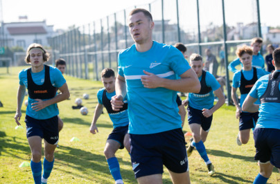 «Газпром»-тренировочные сборы «Зенита»-м в Турции: 25 января, утренняя тренировка