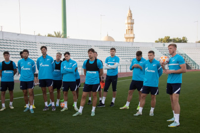 «Газпром» — тренировочные сборы в Дубае, 1 февраля: вечерняя тренировка