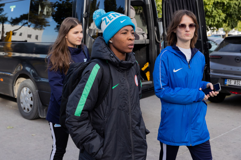 Приезд на сборы новичка женской команды «Зенит» Мэри-Энн Эзенагу