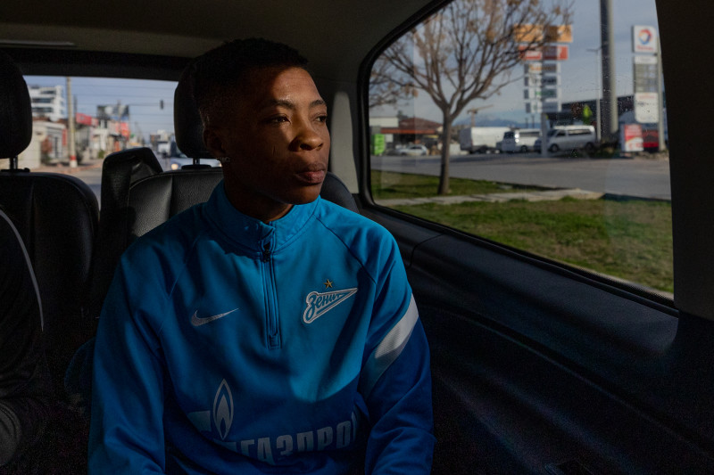 Приезд на сборы новичка женской команды «Зенит» Мэри-Энн Эзенагу