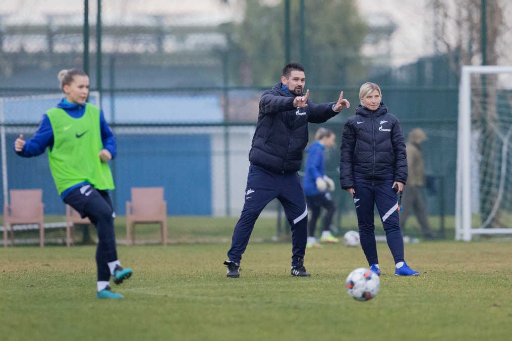 «Газпром»-тренировочные сборы женской  команды «Зенит» в Турции: 5 февраля, вечерняя тренировка