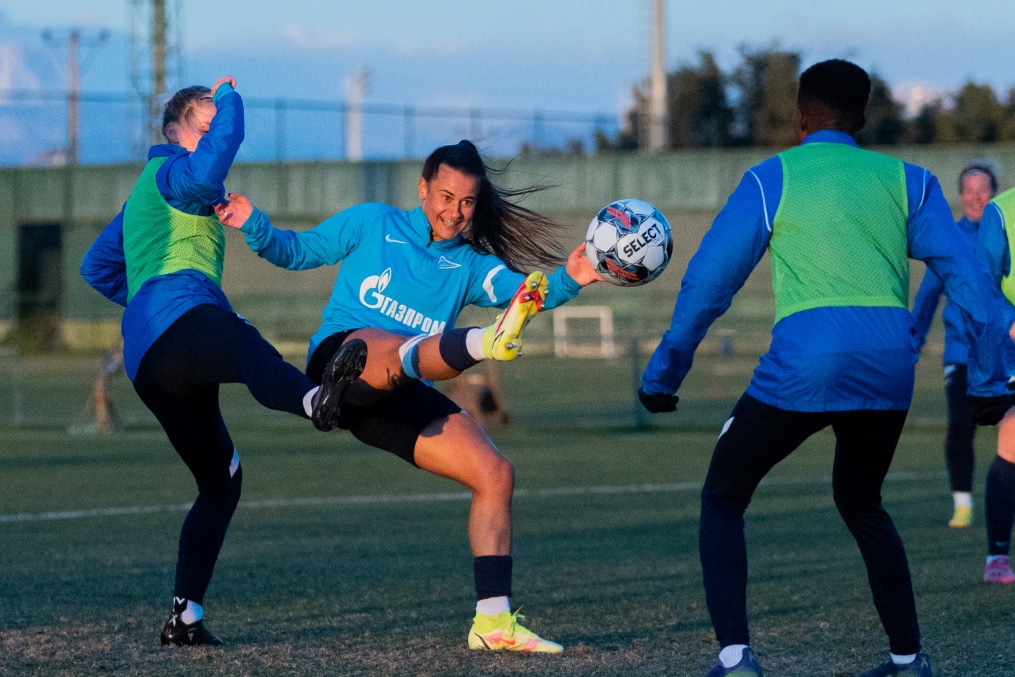 «Газпром»-тренировочные сборы женской  команды «Зенит» в Турции: 7 февраля, вечерняя тренировка