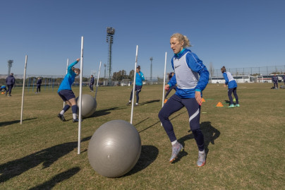 «Газпром»-тренировочные сборы женской  команды «Зенит» в Турции: 9 февраля, утренняя тренировка