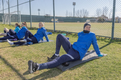 «Газпром»-тренировочные сборы женской  команды «Зенит» в Турции: 9 февраля, утренняя тренировка