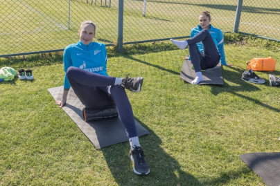 «Газпром»-тренировочные сборы женской  команды «Зенит» в Турции: 9 февраля, утренняя тренировка