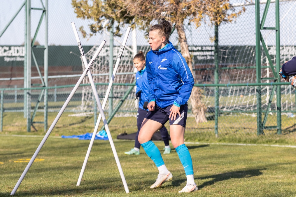 «Газпром»-тренировочные сборы женской  команды «Зенит» в Турции: 10 февраля, утренняя тренировка