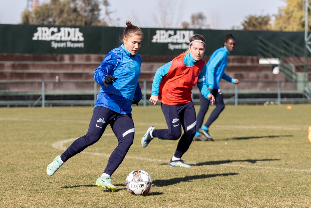 «Газпром»-тренировочные сборы женской  команды «Зенит» в Турции: 10 февраля, утренняя тренировка
