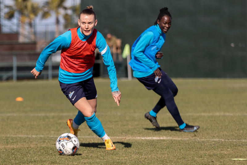 «Газпром»-тренировочные сборы женской  команды «Зенит» в Турции: 10 февраля, утренняя тренировка