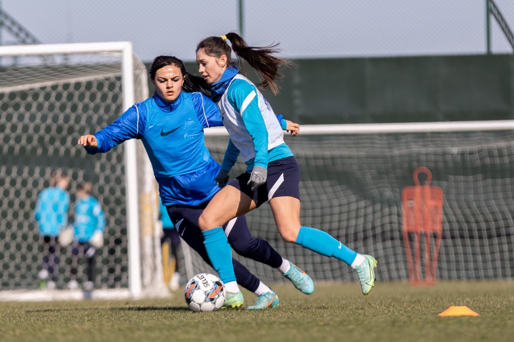 «Газпром»-тренировочные сборы женской  команды «Зенит» в Турции: 10 февраля, утренняя тренировка