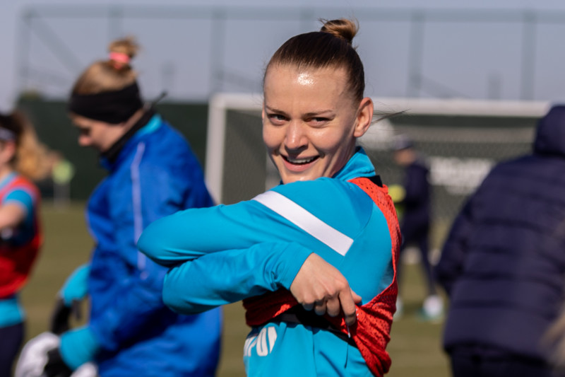 «Газпром»-тренировочные сборы женской  команды «Зенит» в Турции: 10 февраля, утренняя тренировка