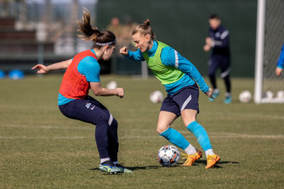 «Газпром»-тренировочные сборы женской  команды «Зенит» в Турции: 10 февраля, утренняя тренировка