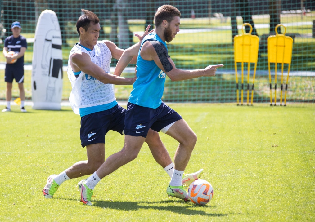 «Газпром» — тренировочные сборы в Дубае, 13 февраля: утренняя тренировка