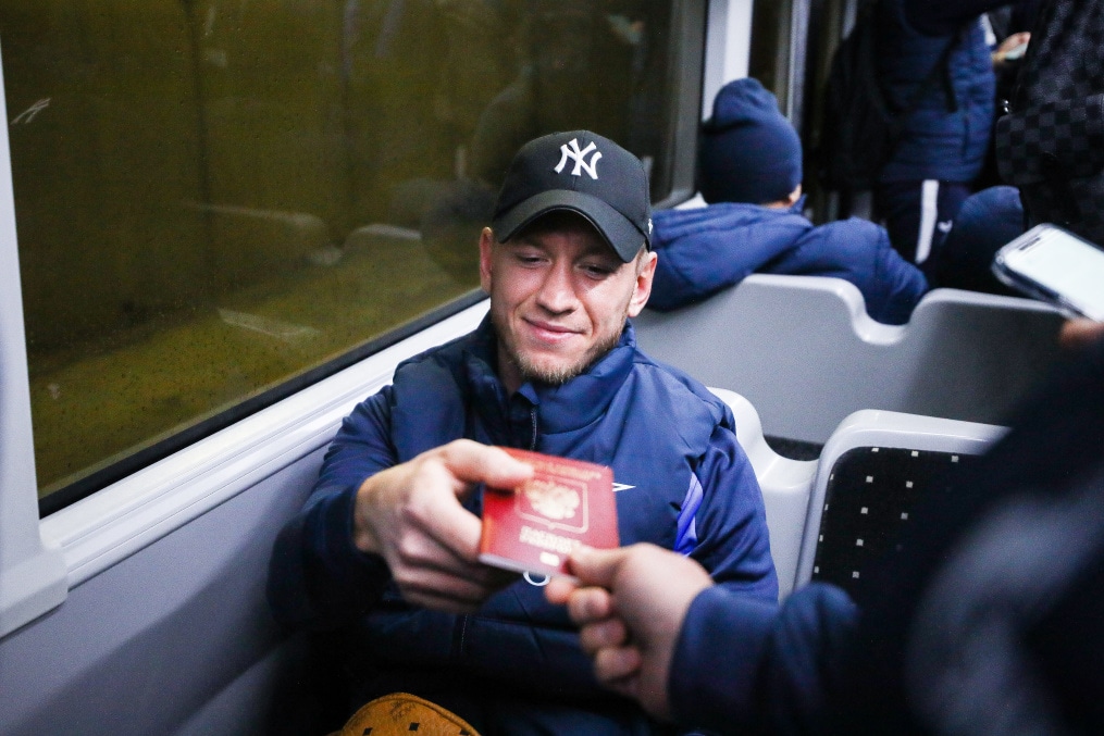 Вылет команды в Стамбул на матч «Фенербахче» — «Зенит»