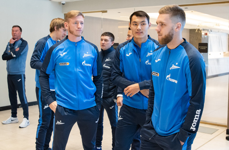 Прогулка «Зенита» перед матчем с «Ростовом»