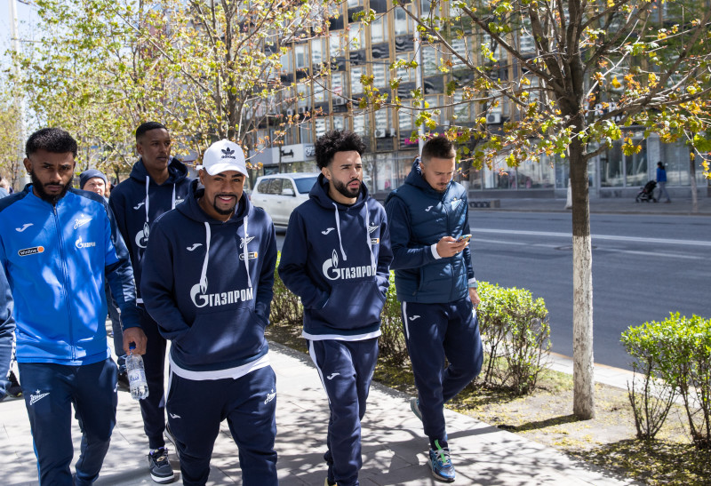 Прогулка «Зенита» перед матчем с «Ростовом»