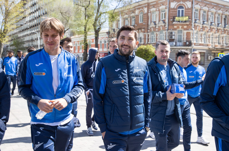 Прогулка «Зенита» перед матчем с «Ростовом»